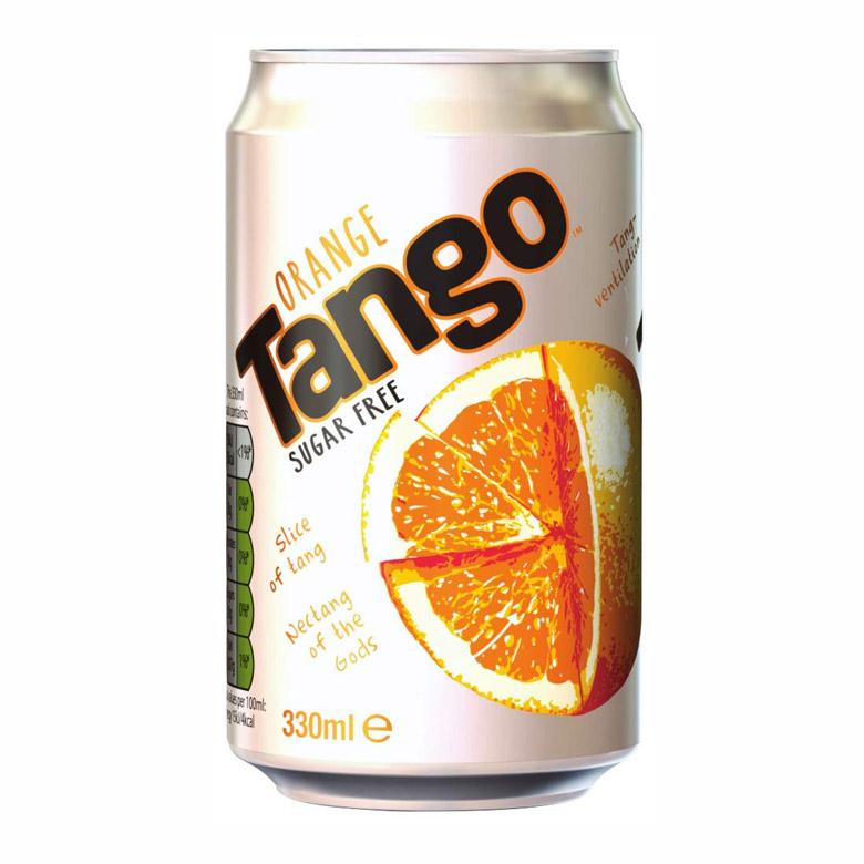 Tango Orange Sugar Free 330ml Can x 24 - MannVend